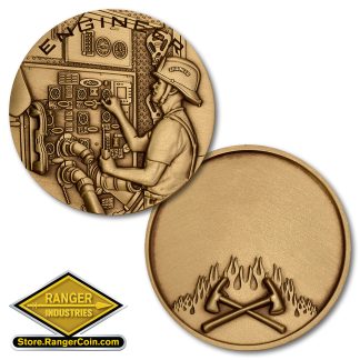 Firefighter Engineer Coin
