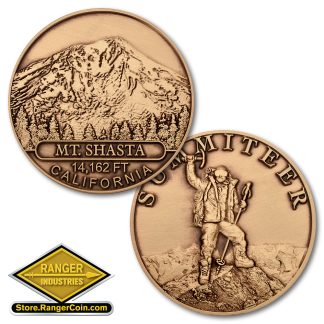 Mt. Shasta Summiteer Bronze Antique
