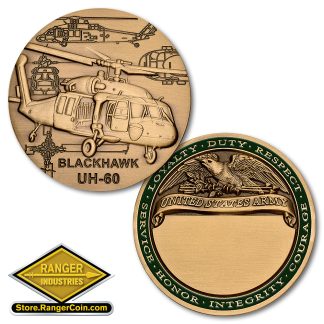 UH-60 Blackhawk Helicopter Engravable - In Green