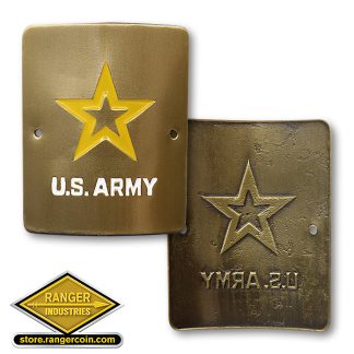 Army Hiking Stick Medallion