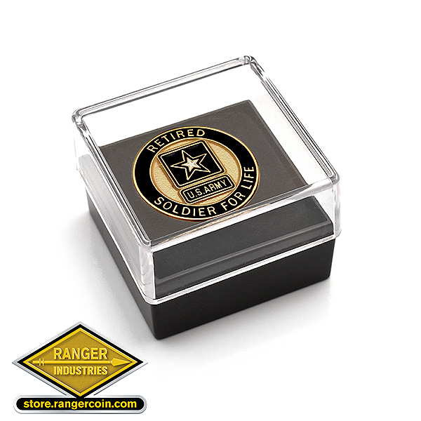 Army Retired Soldier for Life Lapel Pin - Image 3