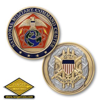 National Military Command Center Coin - 5 Swords