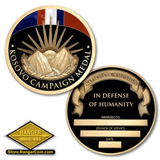 Kosovo Campaign Medal Coin - Engravable