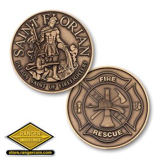 Saint Florian - Bronze Antique