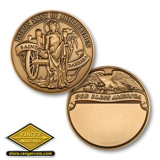 Saint Barbara - Bronze Antique