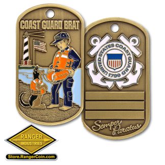 Coast Guard Brat Dog Tag