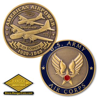 B-29 Army Air Corps Bronze Antique