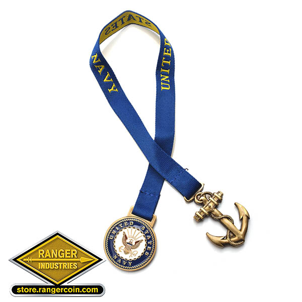 U.S. Navy Bookmark with 12 Inch Ribbon
