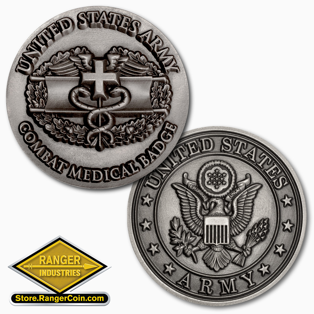 Combat Medical Badge Challenge Coin