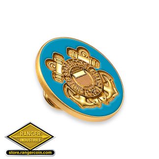 Coast Guard Lapel Pin - Blue