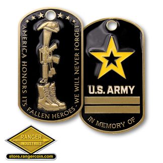 Fallen Heroes Dog Tag - Army