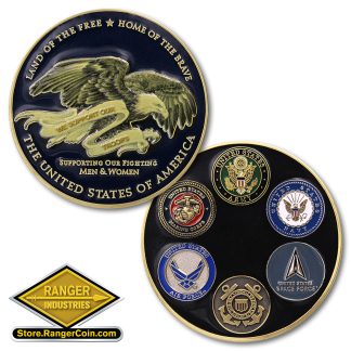 We Support Our Troops - 3D UV Print