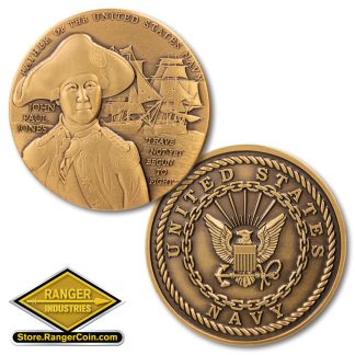 John Paul Jones Navy Challenge Coin