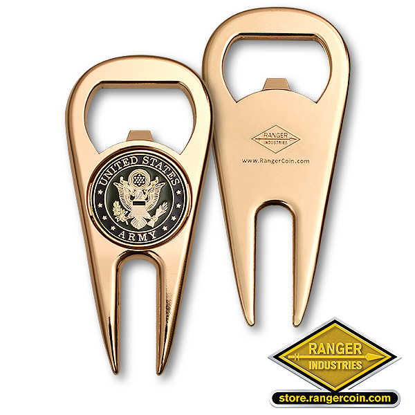 Army Golf Divot Tool, Ball Marker & Bottle Opener