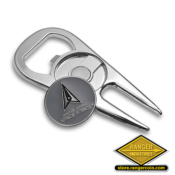 Space Force Golf Divot Tool, Ball Marker & Bottle Opener - Image 2