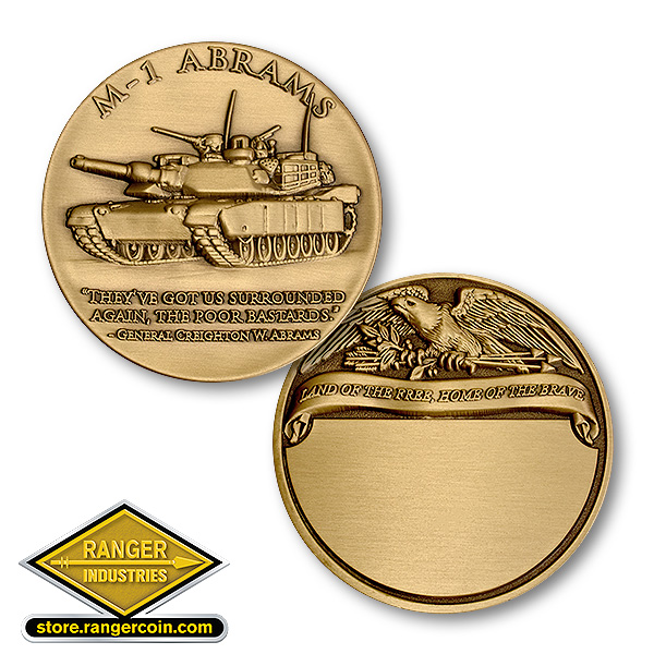 M-1 Abrams Main Battle Tank - Engravable