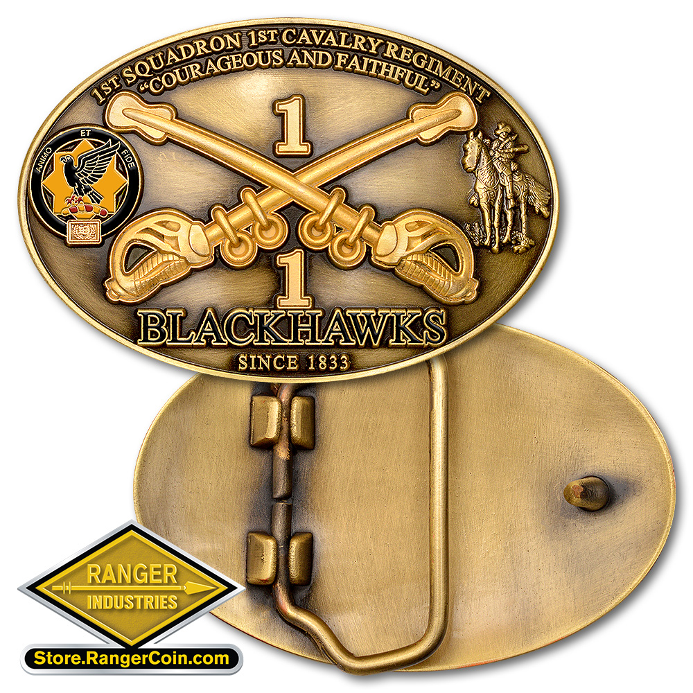 Blackhawks - 1st Cavalry Regiment Belt Buckle