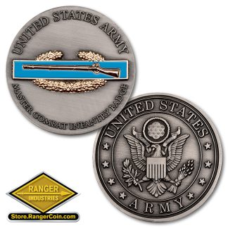 Army Master Combat Infantry Badge Challenge Coin