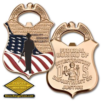 FBI Bottle Opener Badge Coin