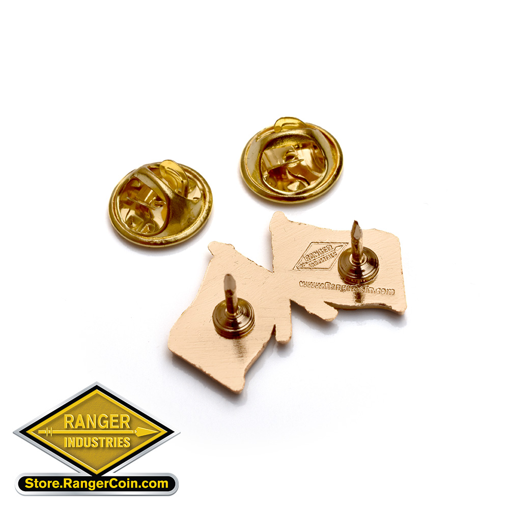USA/Israel Flags Lapel Pin - Image 2