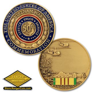 Vietnam 50th Anniversary Commemorative Partner - Vietnam Veteran Engravable