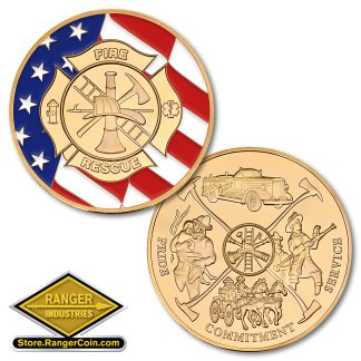 Maltese Cross with Flag - Shiny