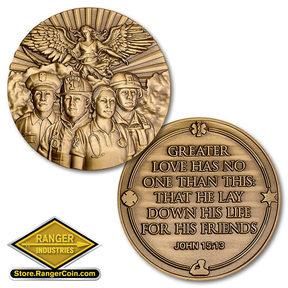 First Responders John 15:13 Coin
