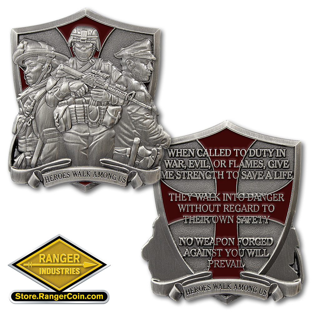 Heroes Walk Among Us - Shield Coin