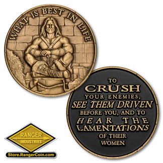 Barbarian Best In Life Coin