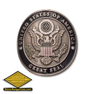 Great Seal of the United States Hiking Stick Medallion