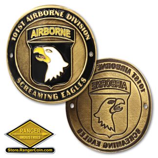 101st Airborne Hiking Stick Medallion