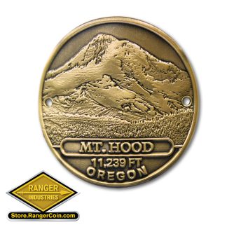 Mount Hood Hiking Stick Medallion