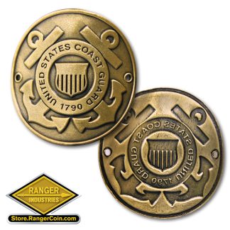 Coast Guard Hiking Stick Medallion - NEW