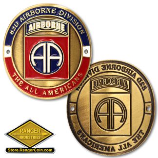 82nd Airborne Hiking Stick Medallion