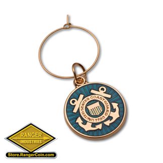 U.S. Coast Guard Wine Charm