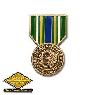 Korea Defense Service Medal Pin