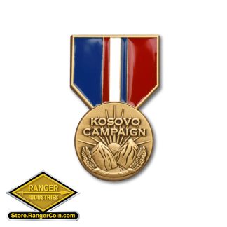 Kosovo Campaign Medal Pin