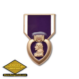 Purple Heart Medal Pin