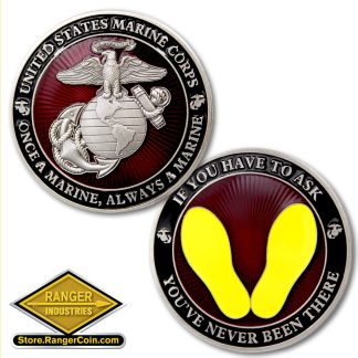 US Marine Corps - Yellow Footprints - Once a Marine Always a Marine