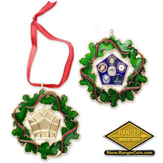 Pentagon Wreath Ornament