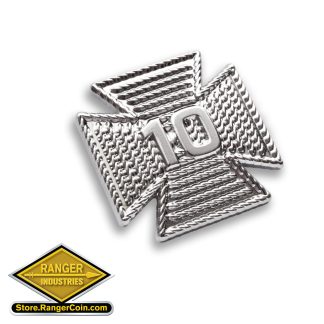 Fire Dept. Years of Service Lapel Pin - 10yrs.