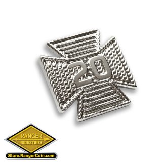 Fire Dept. Years of Service Lapel Pin - 20yrs.