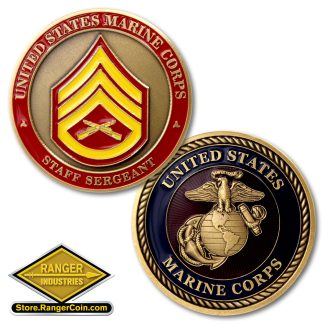U.S. Marine Corps Staff Sergeant Emblem Coin