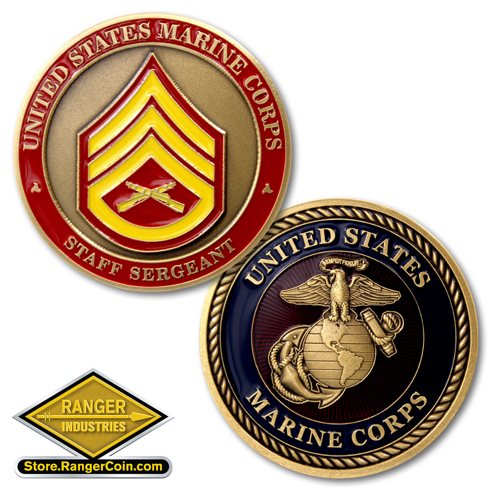 U.S. Marine Corps Staff Sergeant Emblem Coin