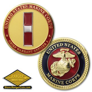 USMC Chief Warrant Officer 3 Emblem Coin