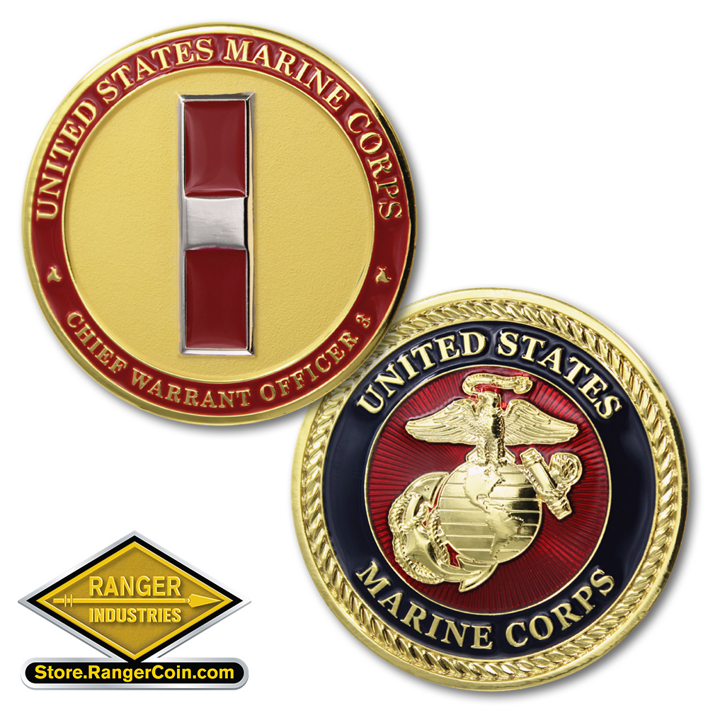 USMC Chief Warrant Officer 3 Emblem Coin