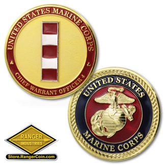 U.S. Marine Corps Warrant Officer 4 Emblem Coin