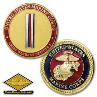 U.S. Marine Corps Warrant Officer 5 Emblem Coin