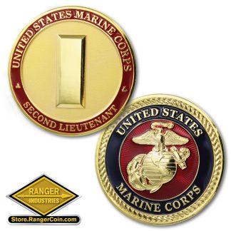 U.S. Marine Corps Second Lieutenant Emblem Coin