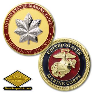 U.S. Marine Corps Lieutenant Colonel Emblem Coin